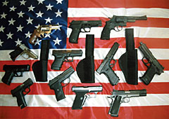 Sizes of handgun holsters