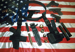 Handgun holsters total system, belt optional